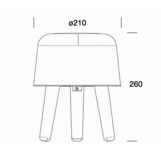 Scherm Voor Milk NA1Tafellamp - &Tradition - Koop Online - Afbeelding 3