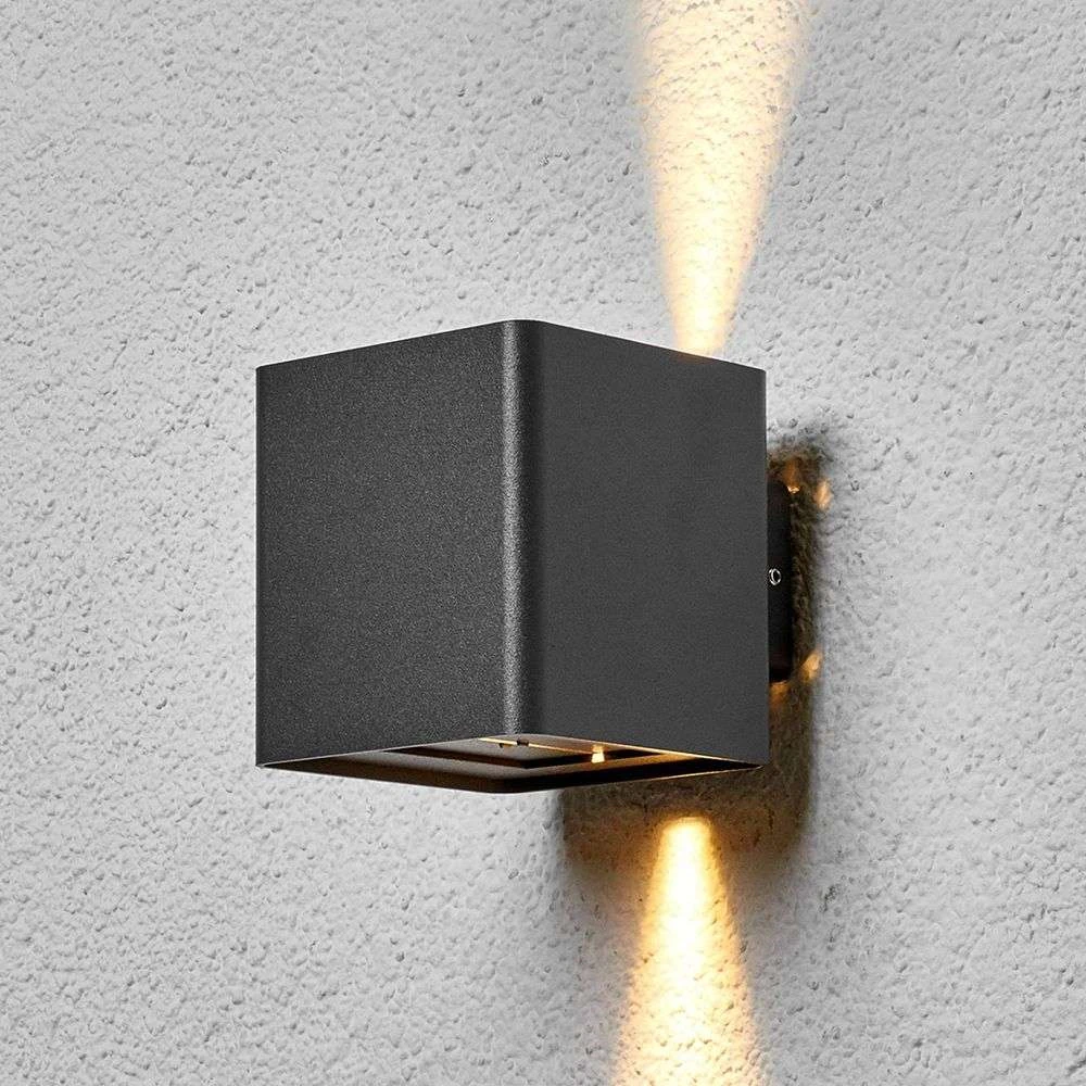 Aaron Buiten Wandlamp IP54 Graphite - Lucande - Koop Online - Afbeelding 4