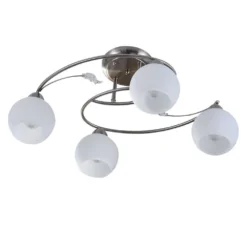 Svean 4 Plafondlamp White/Nickel - Lindby - Koop Online