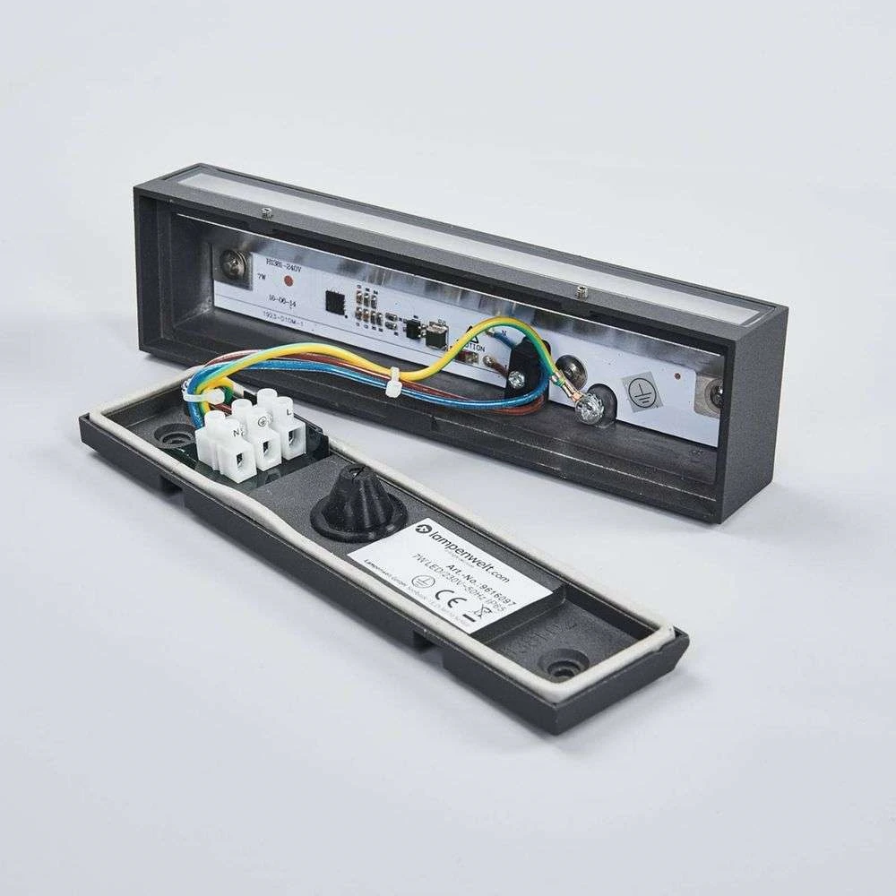 Elvira Buiten Wandlamp IP65 Graphite - Lucande - Koop Online - Afbeelding 5