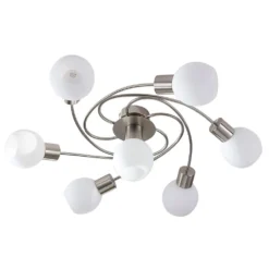 Ciala 7 Plafondlamp White/Nickel - Lindby - Koop Online