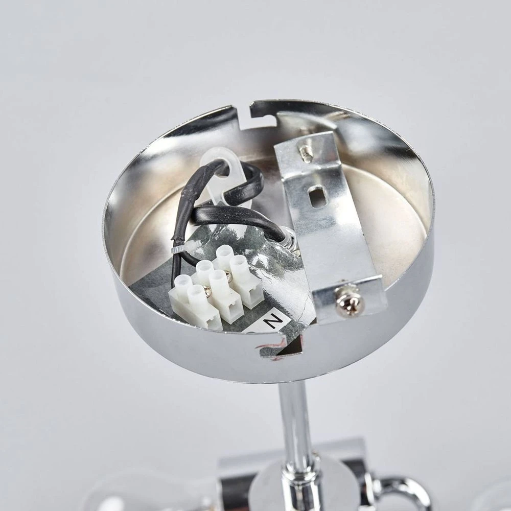 Melia Plafondlamp Grey-Brown/White/Grey/Chrome - Lindby - Koop Online - Afbeelding 6