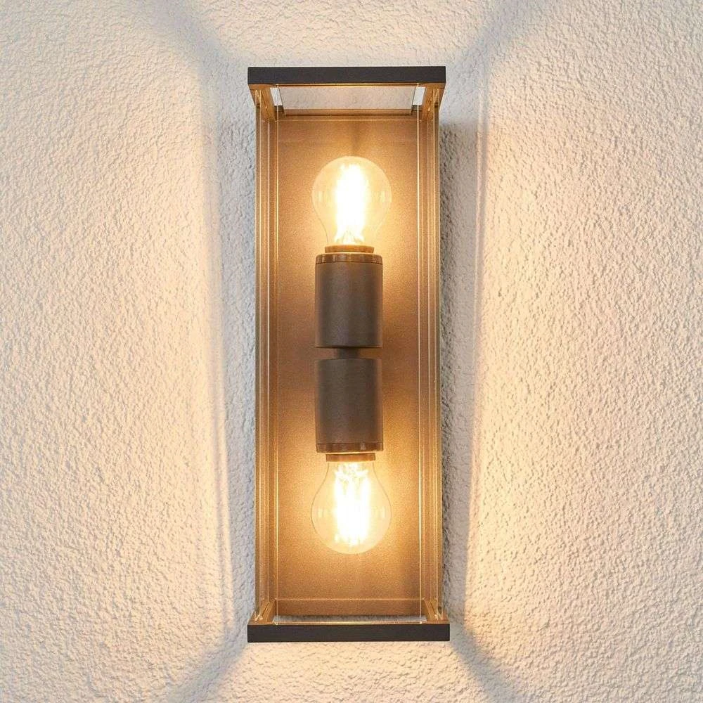 Annalea Up/Down Buiten Wandlamp IP54 Dark Grey - Lucande - Koop Online - Afbeelding 2