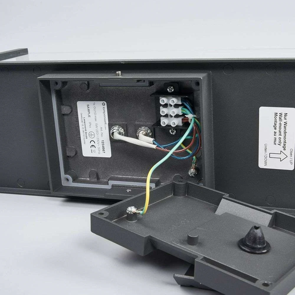 Annalea Up/Down Buiten Wandlamp IP54 Dark Grey - Lucande - Koop Online - Afbeelding 6