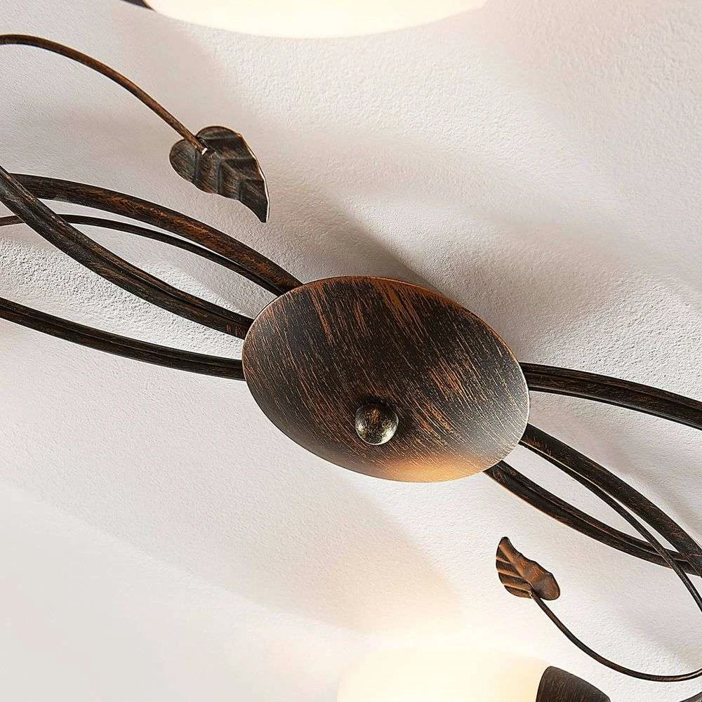 Stefania 6 Plafondlamp White/Black-Gold - Lindby - Koop Online - Afbeelding 5