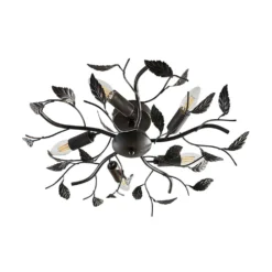 Yos 5 Plafondlamp Black-Gold - Lindby - Koop Online