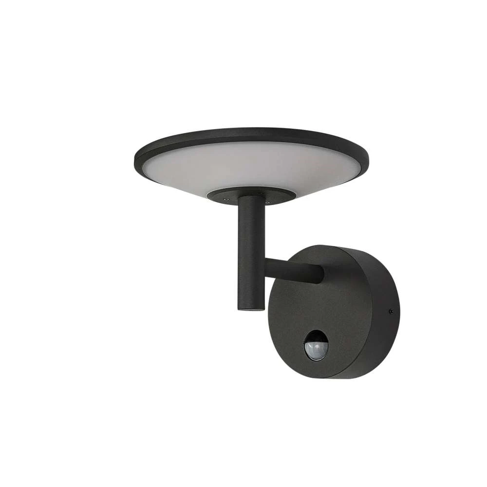 Fenia Buiten Wandlamp W/Sensor Anthracite/Opal - Lucande - Koop Online