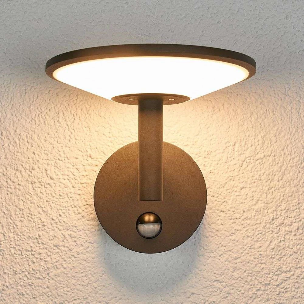 Fenia Buiten Wandlamp W/Sensor Anthracite/Opal - Lucande - Koop Online - Afbeelding 4