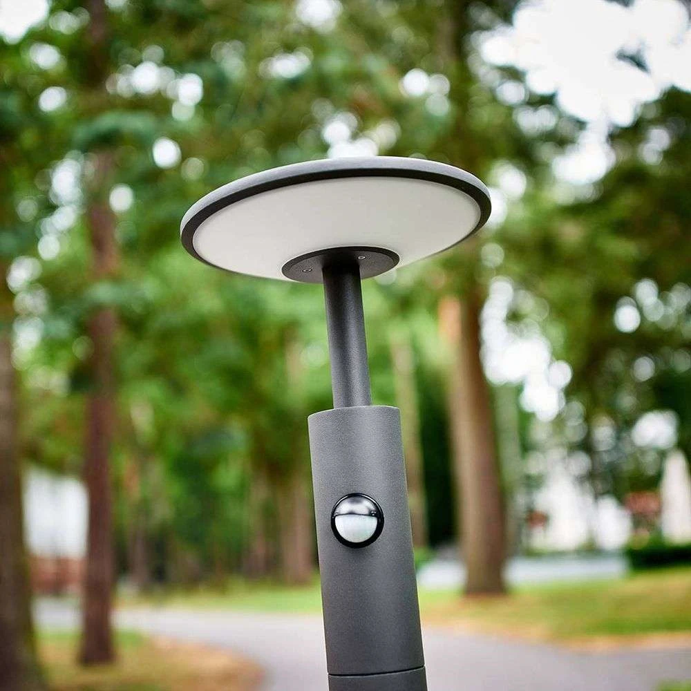 Fenia Buiten Tuinlamp W/Sensor Anthracite/Opal - Lucande - Koop Online - Afbeelding 5