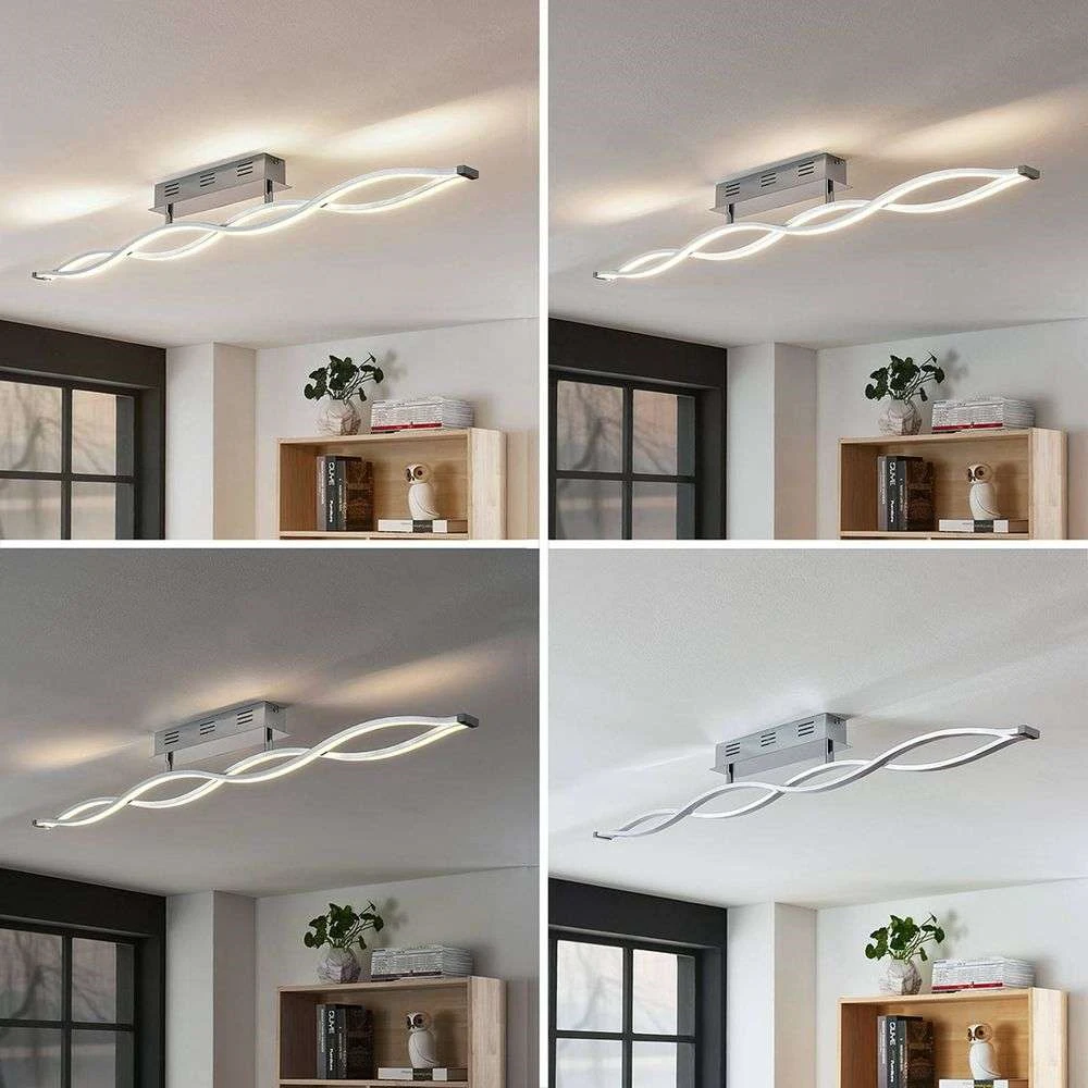 Roan Plafondlamp White/Chrome/Silver - Lucande - Koop Online - Afbeelding 2