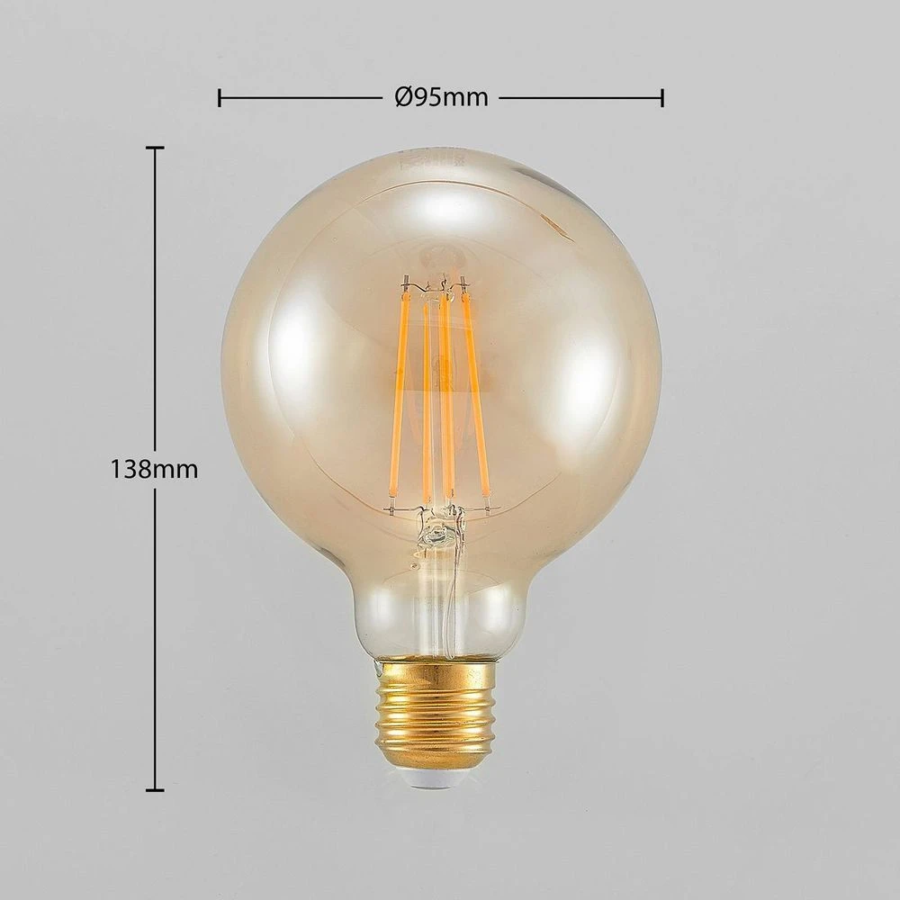 Lichtbron LED 6,5W (650lm) 2500K Amber G95 3-Step-Dim E27 - Arcchio - Koop Online - Afbeelding 2