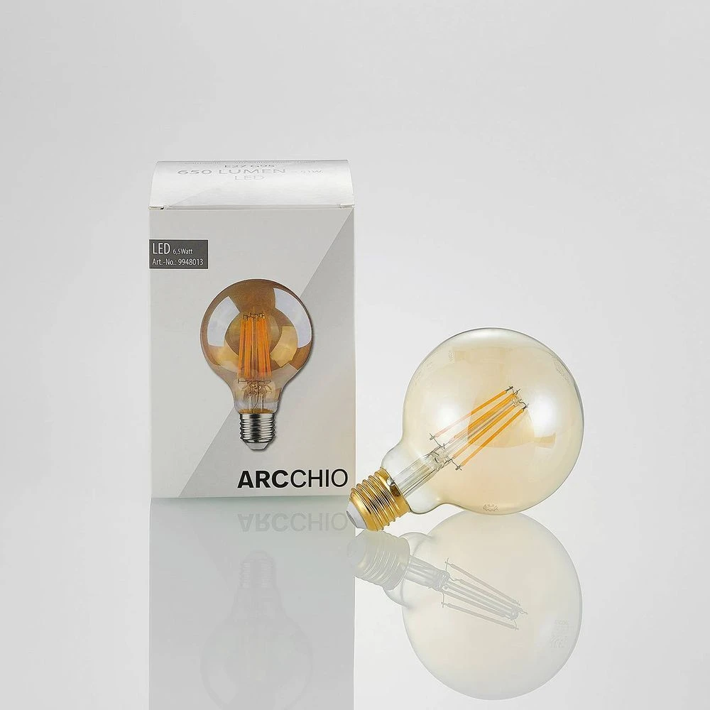 Lichtbron LED 6,5W (650lm) 2500K Amber G95 3-Step-Dim E27 - Arcchio - Koop Online - Afbeelding 5