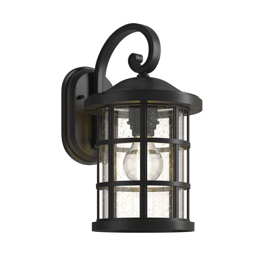 Ankea Buiten Wandlamp Black/Clear - Lindby - Koop Online