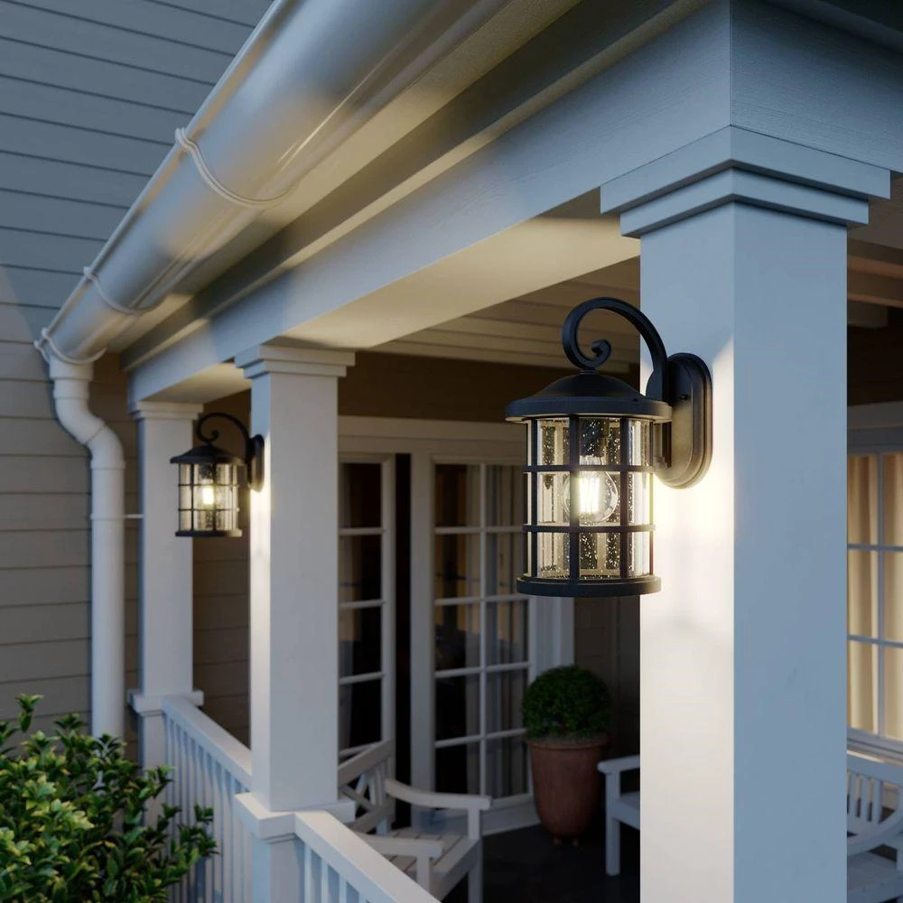 Ankea Buiten Wandlamp Black/Clear - Lindby - Koop Online - Afbeelding 2