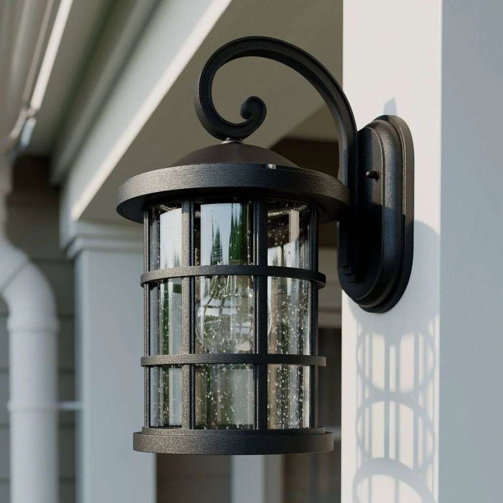 Ankea Buiten Wandlamp Black/Clear - Lindby - Koop Online - Afbeelding 6