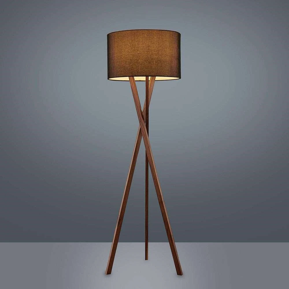 Auriane Vloerlamp Black/Walnut - Lucande - Koop Online - Afbeelding 5
