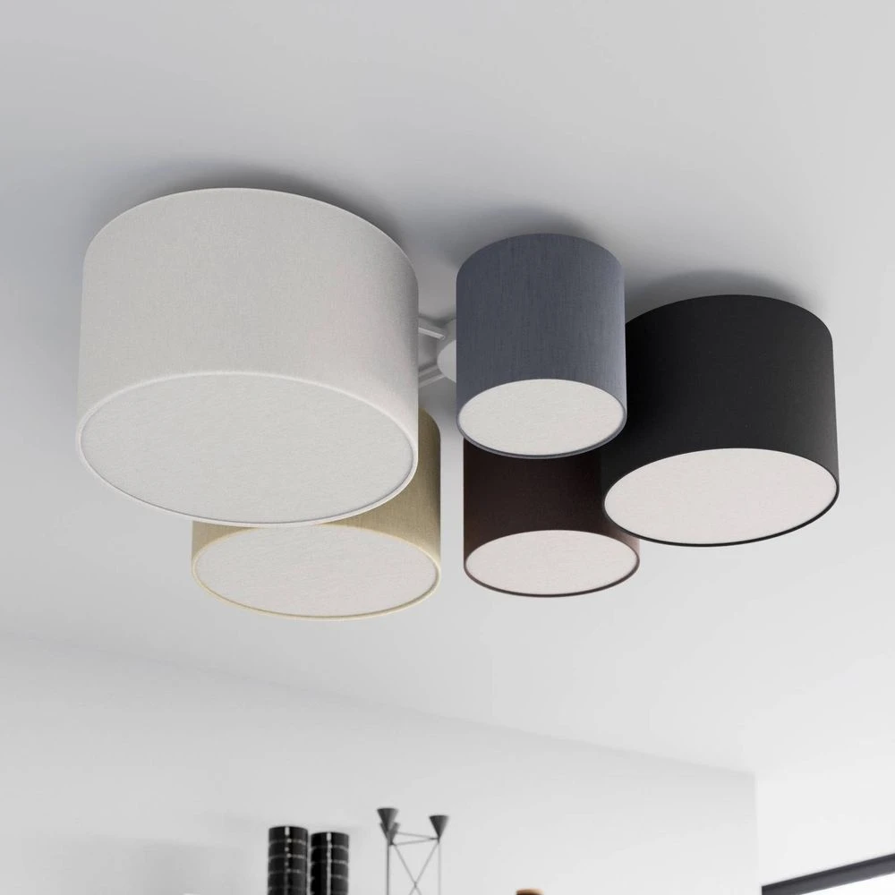 Laurenz 5 Plafondlamp Brown/Beige - Lindby - Koop Online - Afbeelding 3