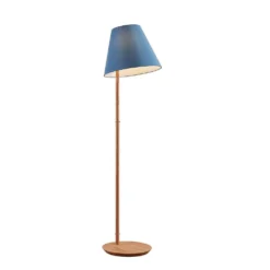 Jinda Vloerlamp Blue/Wood - Lucande - Koop Online