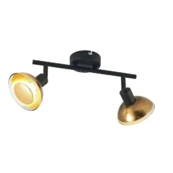 Erin 2 Plafondlamp Black/Gold - Lindby - Koop Online