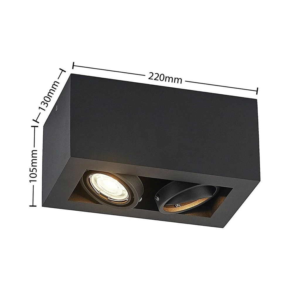 Giyan 2 Downlight Bevestigingsspot Black - Arcchio - Koop Online - Afbeelding 3
