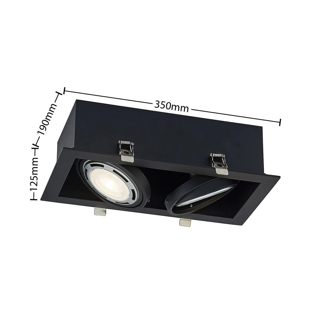 Yasna 2 Ingebouwd Spot Black - Arcchio - Koop Online - Afbeelding 3