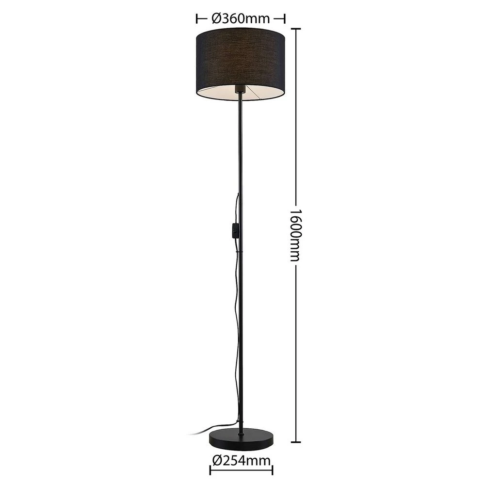Melanie Floor Lamp Black - Lindby - Koop Online - Afbeelding 4