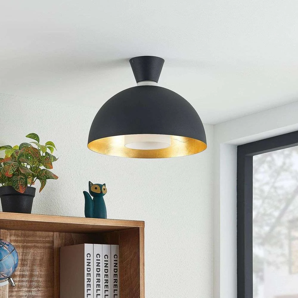 Onavi Plafondlamp Black/Gold - Lindby - Koop Online - Afbeelding 3