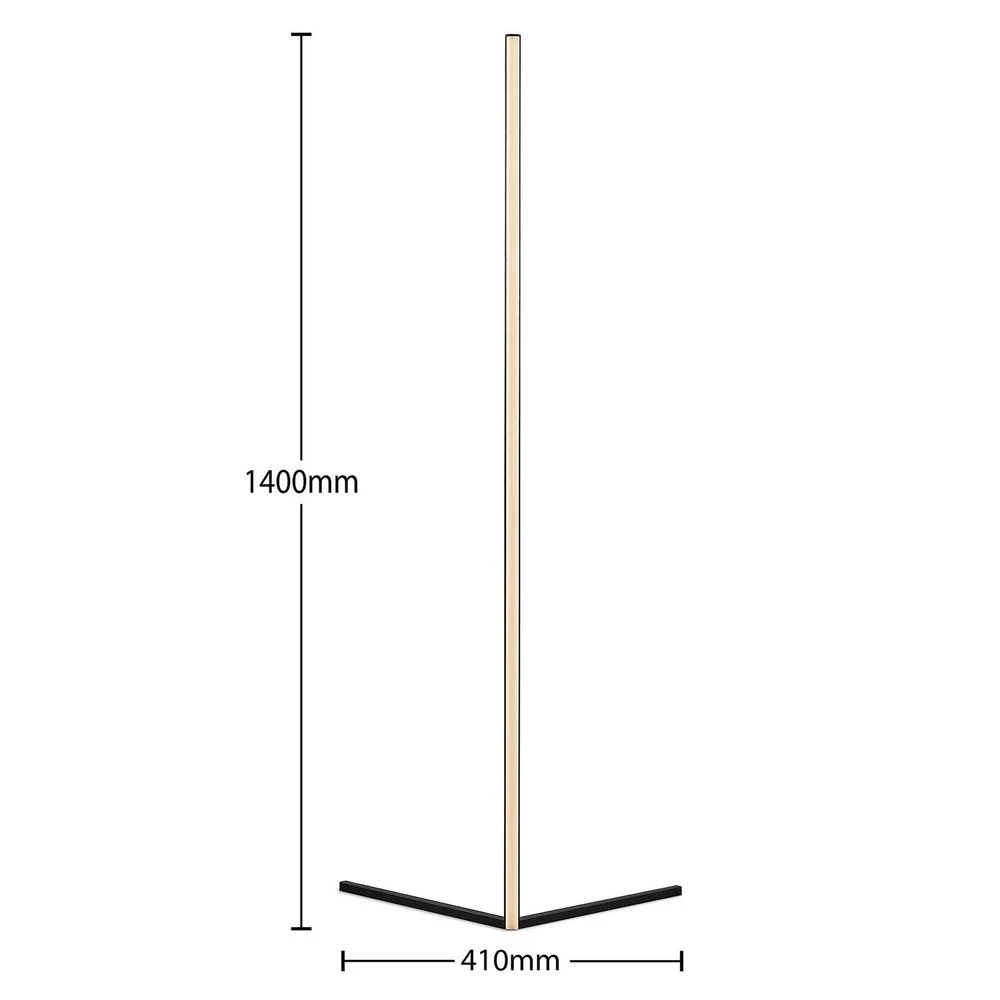 Jemma RGB Floor Lamp Black - Lindby - Koop Online - Afbeelding 6