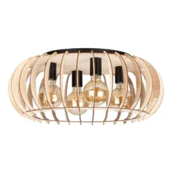 Iden Plafondlamp Black/Wood - Envostar - Koop Online