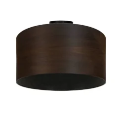 Veneer Plafondlamp Ø55 Smoked Oak - Envostar - Koop Online