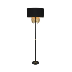 Malviras Vloerlamp Black/Gold - Lucande - Koop Online