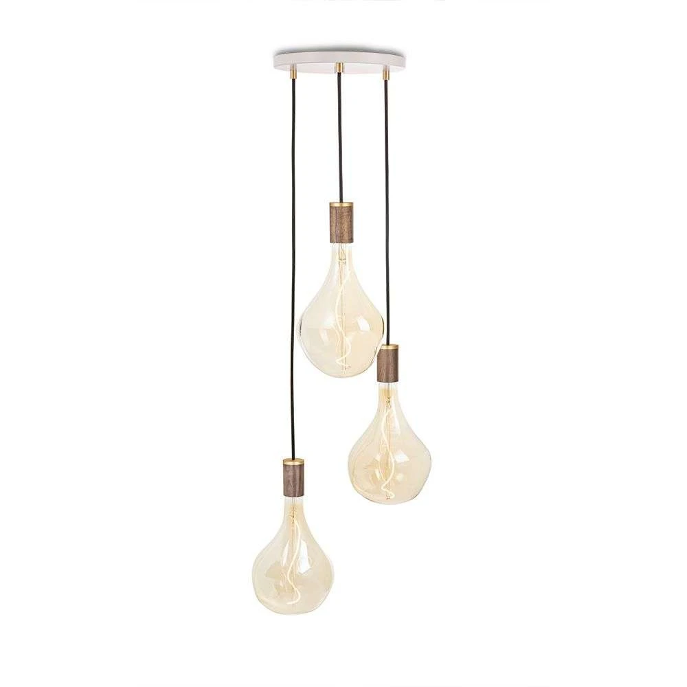 Walnut Triple Hanglamp M/Voronoi II White Canopy - Tala - Koop Online