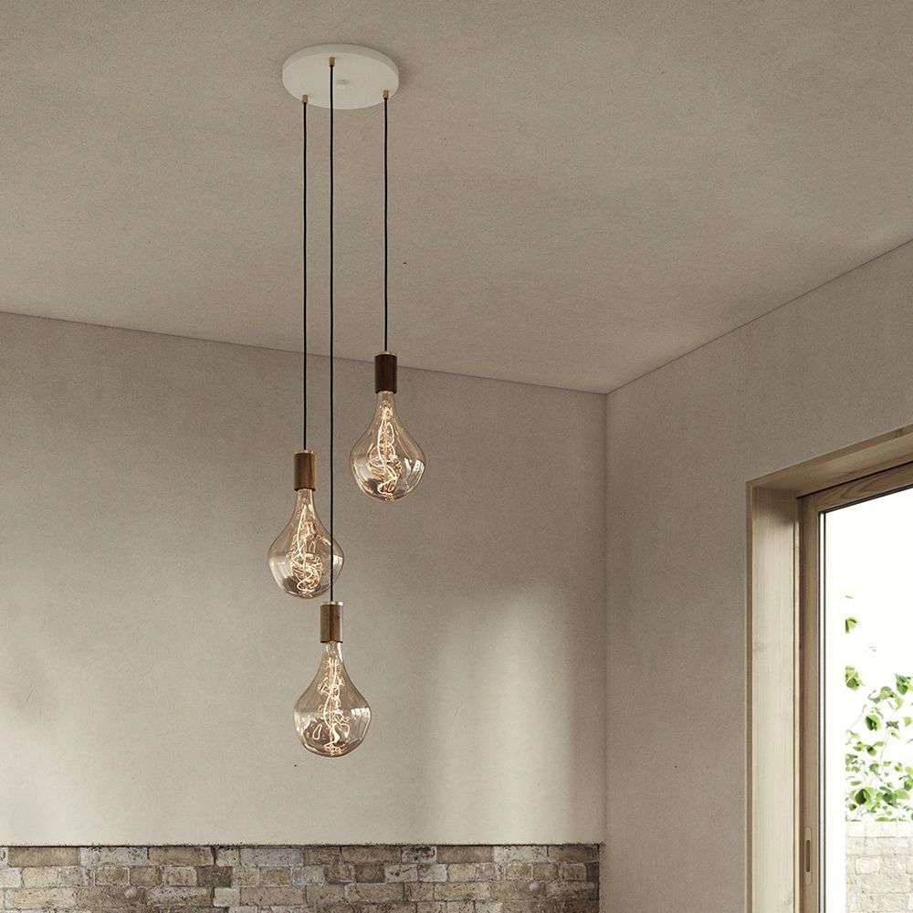 Walnut Triple Hanglamp M/Voronoi II White Canopy - Tala - Koop Online - Afbeelding 3