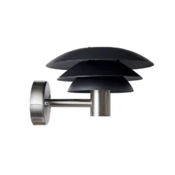DL25 Buiten Wandlamp Black/Steel - DybergLarsen - Koop Online