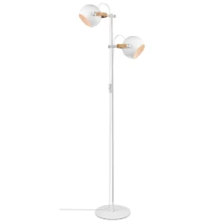 D.C Vloerlamp 2L Ø18 White/Oak - Halo Design - Koop Online
