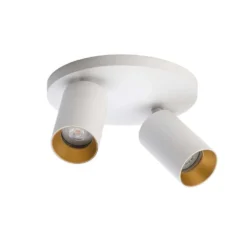 SpotOn Circle 2 Plafond/Wandlamp Wit/Goud - Antidark - Koop Online