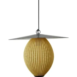 Satellite Buiten Hanglamp Ø22 Mustard Gold/Black - GUBI - Koop Online