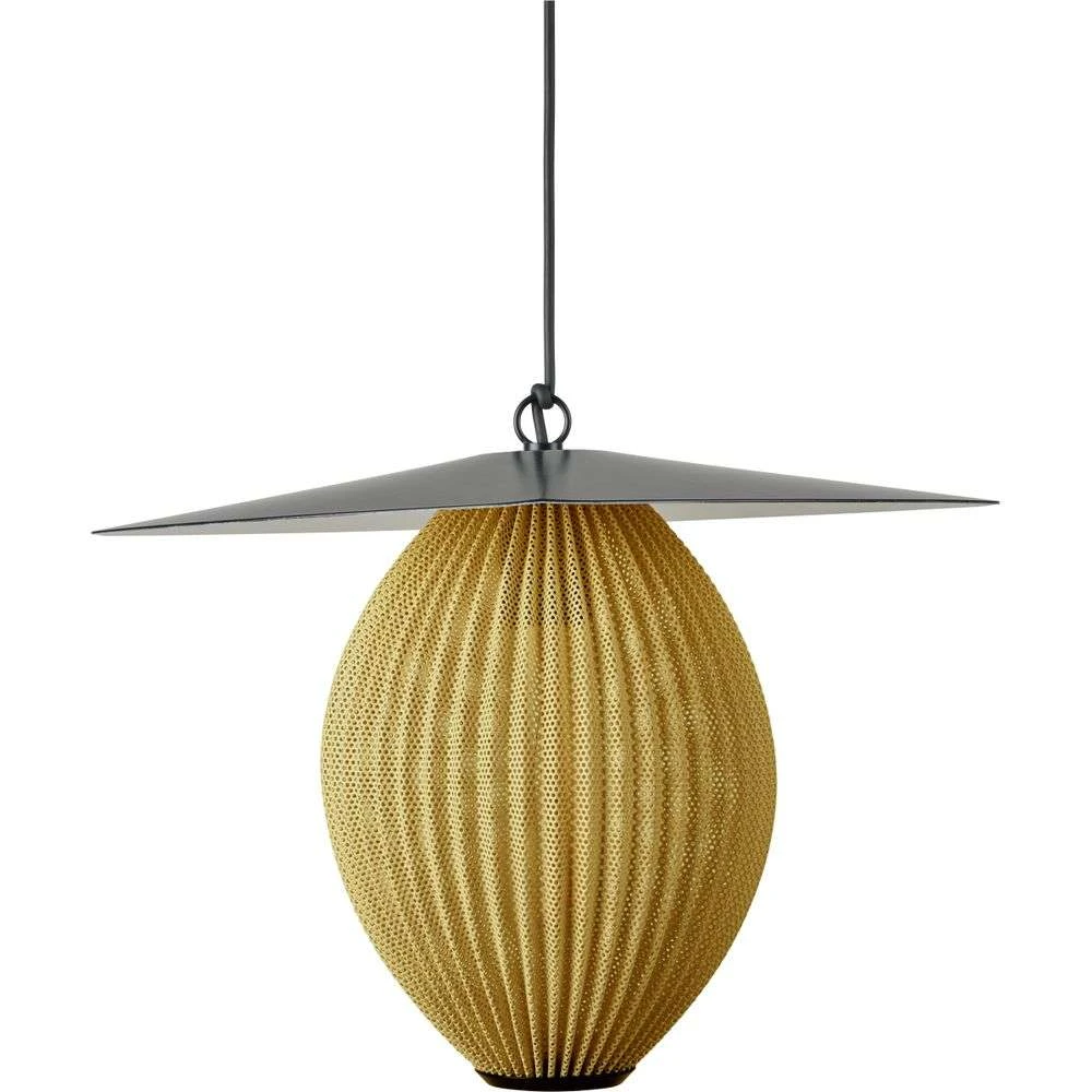 Satellite Buiten Hanglamp Ø27 Mustard Gold/Black - GUBI - Koop Online