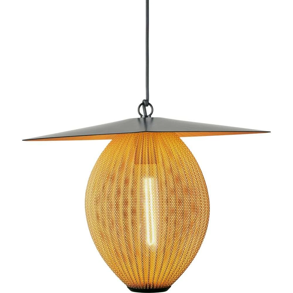 Satellite Buiten Hanglamp Ø27 Mustard Gold/Black - GUBI - Koop Online - Afbeelding 2
