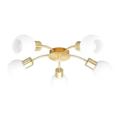 Elaina 5 Plafondlamp Brass - Lindby - Koop Online