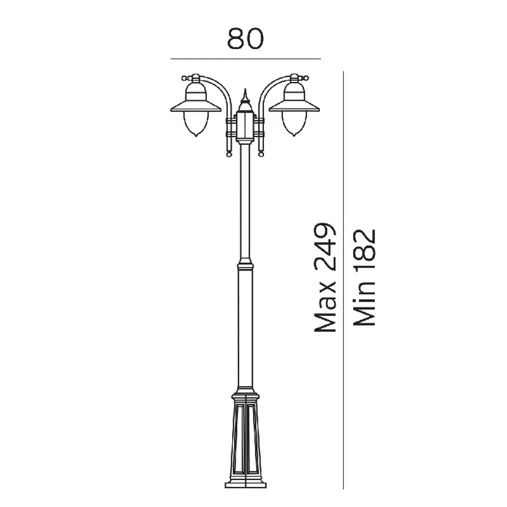 Como 2 Buiten Park Lamp Zwart - Norlys - Koop Online - Afbeelding 2