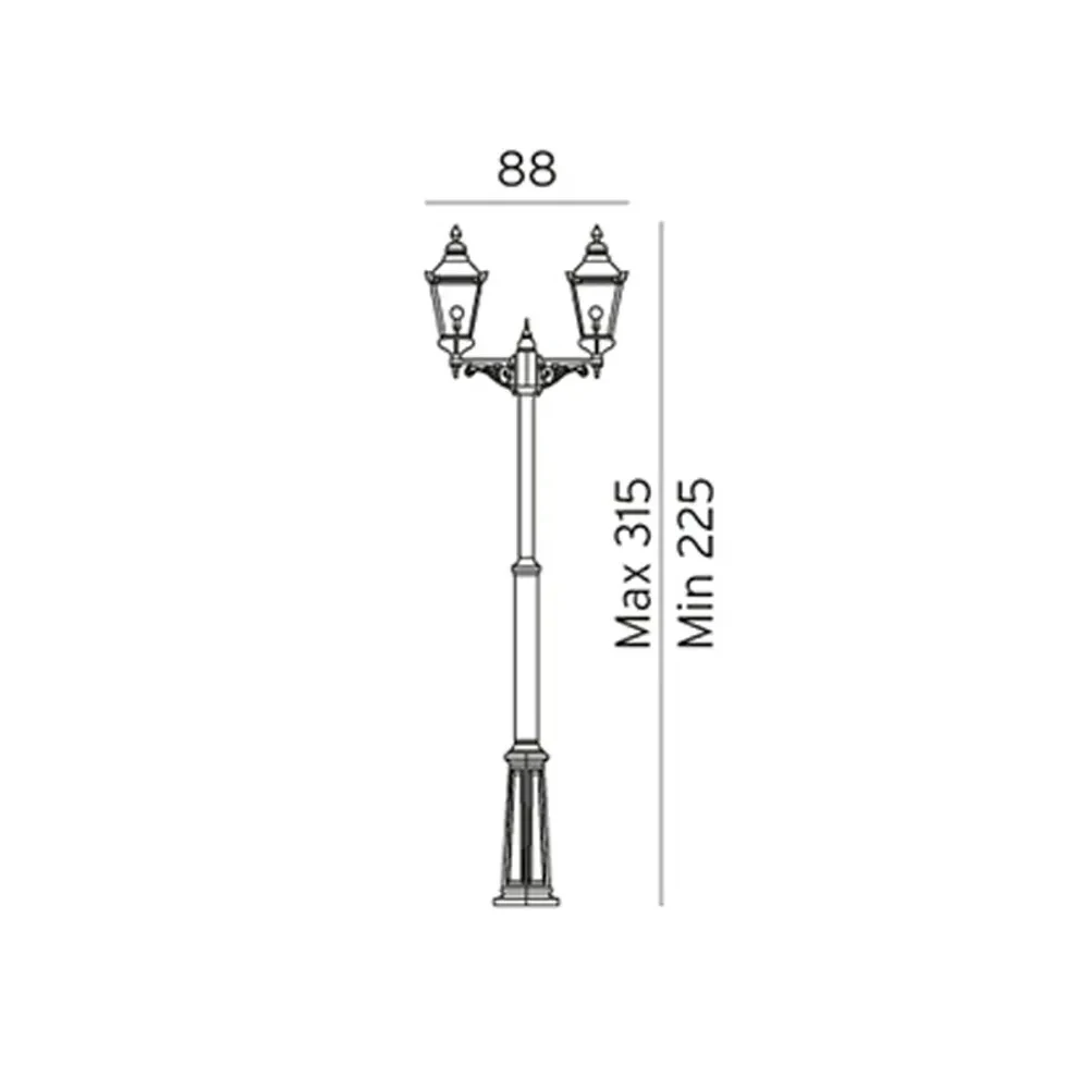 Chelsea 2 Buiten Park Lamp - Norlys - Koop Online - Afbeelding 2