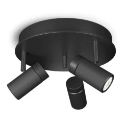 Holder 3 Round Plafondlamp Black - Hertal - Koop Online
