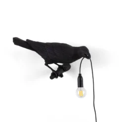 Bird Lamp Looking Right Buiten Wandlamp Zwart - Seletti - Koop Online