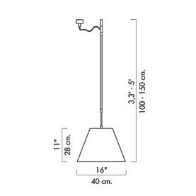 Costanza Hanglamp Primary Red - Luceplan - Koop Online - Afbeelding 2