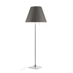Costanza VloerLamp Met Dimmer Alu/Concrete Gray - Luceplan - Koop Online