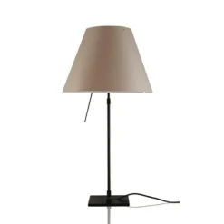 Costanza Tafellamp Met Dimmer Zwart/Shaded Stone - Luceplan - Koop Online