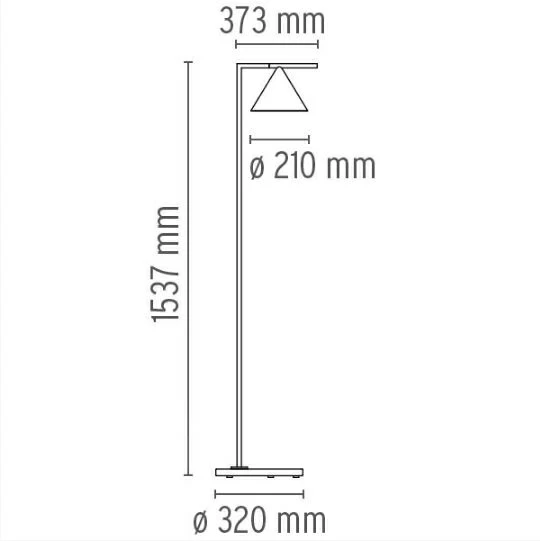 Captain Flint VloerLamp Geelkoper - Flos - Koop Online - Afbeelding 3