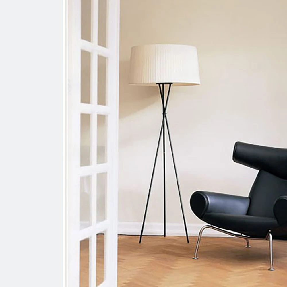 TrĂpode G5 Vloerlamp Black/Natural - Santa & Cole - Koop Online - Afbeelding 2