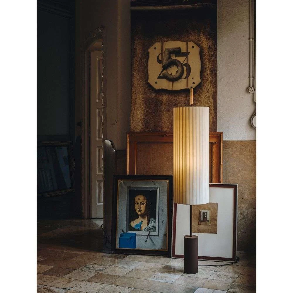 D贸rica Vloerlamp Incl. Stabilization Base Bruin/Natural - Santa & Cole - Koop Online - Afbeelding 5